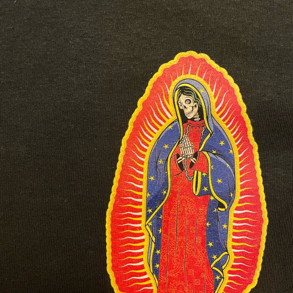 Tshirt skull skateboard Virgin Mary